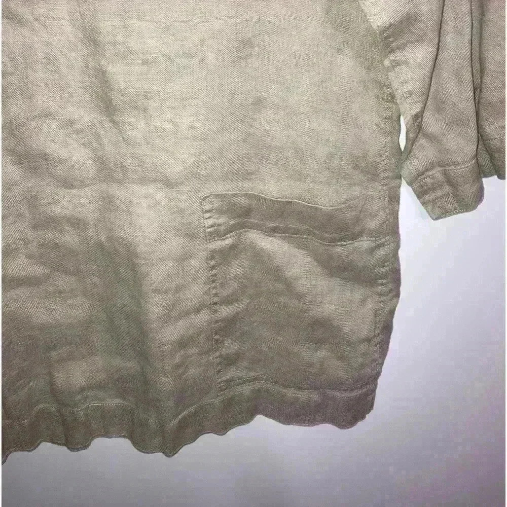 Michael Kors Linen Tunic Top Size M - Picture 4 of 10